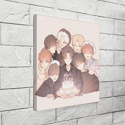 Холст квадратный Стрей Кидс аниме, цвет: 3D-принт — фото 2