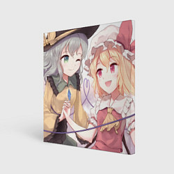 Картина квадратная Touhou Project Койши Комейдзи и Фландр Скарлет