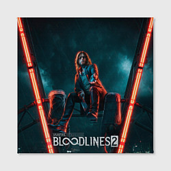 Холст квадратный Мистер Дамп Vampire the masquerade bloodlines 2, цвет: 3D-принт — фото 2