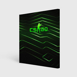 Картина квадратная CS GO dark green