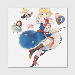 Холст квадратный Touhou Project Алиса Маргатройд, цвет: 3D-принт — фото 2