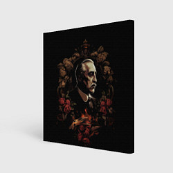 Холст квадратный Портрет Дон Вито Корлеоне, цвет: 3D-принт