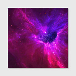 Холст квадратный Бескрайнее космическое пространство - галактика, цвет: 3D-принт — фото 2