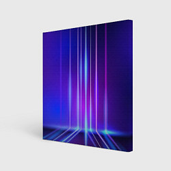 Картина квадратная Neon glow - vaporwave - strips
