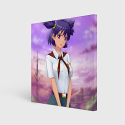 Холст квадратный Бесконечное лето Лена, цвет: 3D-принт