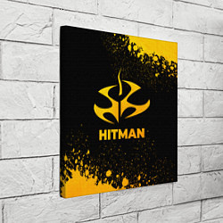 Холст квадратный Hitman - gold gradient, цвет: 3D-принт — фото 2