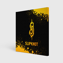 Картина квадратная Slipknot - gold gradient