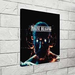 Холст квадратный Imagine Dragons рок группа, цвет: 3D-принт — фото 2