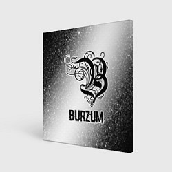 Картина квадратная Burzum glitch на светлом фоне
