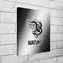 Холст квадратный Burzum glitch на светлом фоне, цвет: 3D-принт — фото 2