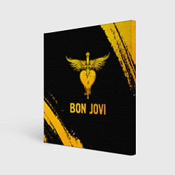 Картина квадратная Bon Jovi - gold gradient