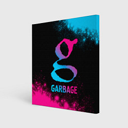 Картина квадратная Garbage - neon gradient