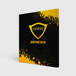 Холст квадратный Genesis - gold gradient, цвет: 3D-принт