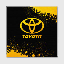Холст квадратный Toyota - gold gradient, цвет: 3D-принт — фото 2