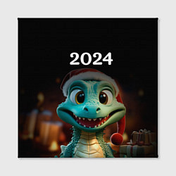 Холст квадратный Дракон символ года 2024, цвет: 3D-принт — фото 2