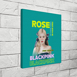 Холст квадратный Rose - девушка певица из группы Blackpink, цвет: 3D-принт — фото 2