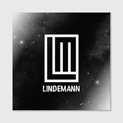 Холст квадратный Lindemann glitch на темном фоне, цвет: 3D-принт — фото 2