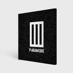 Картина квадратная Paramore glitch на темном фоне