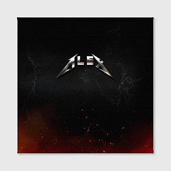 Холст квадратный Алекс в стиле Металлика, цвет: 3D-принт — фото 2