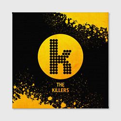 Холст квадратный The Killers - gold gradient, цвет: 3D-принт — фото 2