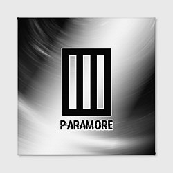 Холст квадратный Paramore glitch на светлом фоне, цвет: 3D-принт — фото 2