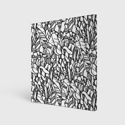 Картина квадратная Горная структура камней