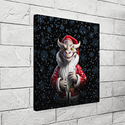 Холст квадратный Santa dragon, цвет: 3D-принт — фото 2
