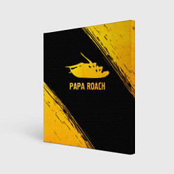 Картина квадратная Papa Roach - gold gradient
