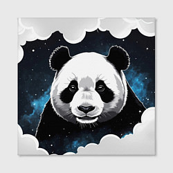 Холст квадратный Панда портрет, цвет: 3D-принт — фото 2