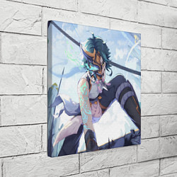 Холст квадратный Genshin Impact Сяо Xiao Mask, цвет: 3D-принт — фото 2