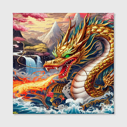 Холст квадратный Dragon tattoo - irezumi, цвет: 3D-принт — фото 2