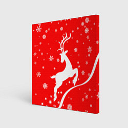 Картина квадратная Christmas deer