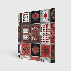 Холст квадратный Покерный гений, цвет: 3D-принт