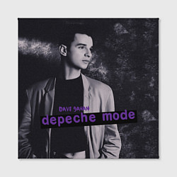 Холст квадратный Depeche Mode Dave Gahan noir3, цвет: 3D-принт — фото 2