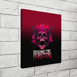 Холст квадратный Bring Me the Horizon - rock band, цвет: 3D-принт — фото 2