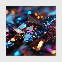 Холст квадратный Разноцветные стекла, цвет: 3D-принт — фото 2