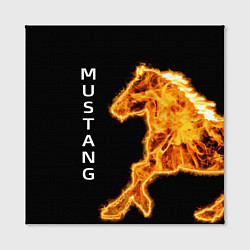 Холст квадратный Mustang fire, цвет: 3D-принт — фото 2