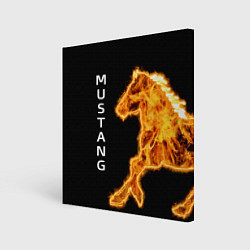 Картина квадратная Mustang fire