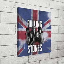 Холст квадратный Rolling Stones - Great britain, цвет: 3D-принт — фото 2