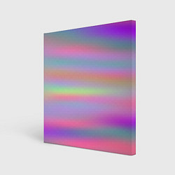 Холст квадратный Голографические неоновые полосы, цвет: 3D-принт