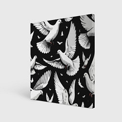 Картина квадратная Белый голубь мира