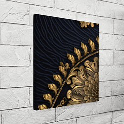 Холст квадратный Золотая объемная лепнина, цвет: 3D-принт — фото 2