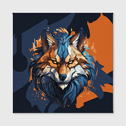 Холст квадратный Мудрый волк, цвет: 3D-принт — фото 2