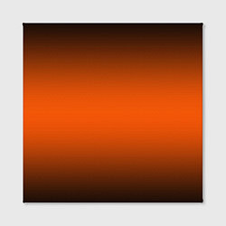 Холст квадратный Градиент чёрно-оранжевый, цвет: 3D-принт — фото 2