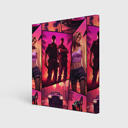 Картина квадратная GTA V style art