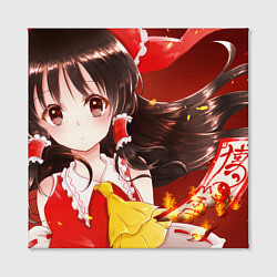 Холст квадратный Touhou Project Рейму милая, цвет: 3D-принт — фото 2