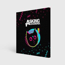 Картина квадратная Asking Alexandria - rock star cat