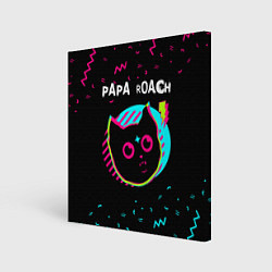 Холст квадратный Papa Roach - rock star cat, цвет: 3D-принт