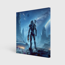 Картина квадратная Mass Effect - ai art