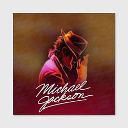 Холст квадратный Michael Jackson нарисованный кистью, цвет: 3D-принт — фото 2